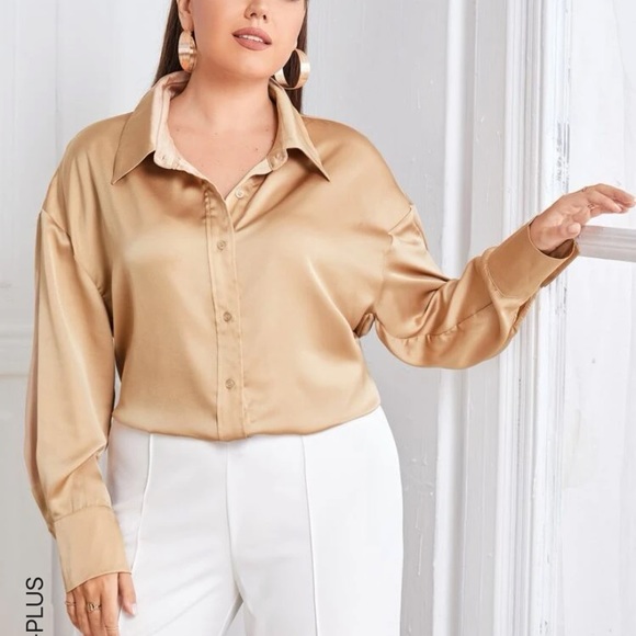 SHEIN Golden brown long sleeve - Picture 1 of 6
